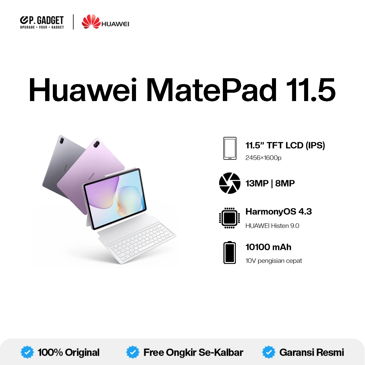 HUAWEI MATEPAD 11.5 8/256GB BUND KEYBOARD