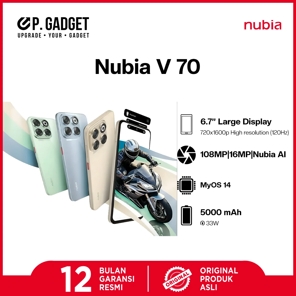 NUBIA V70