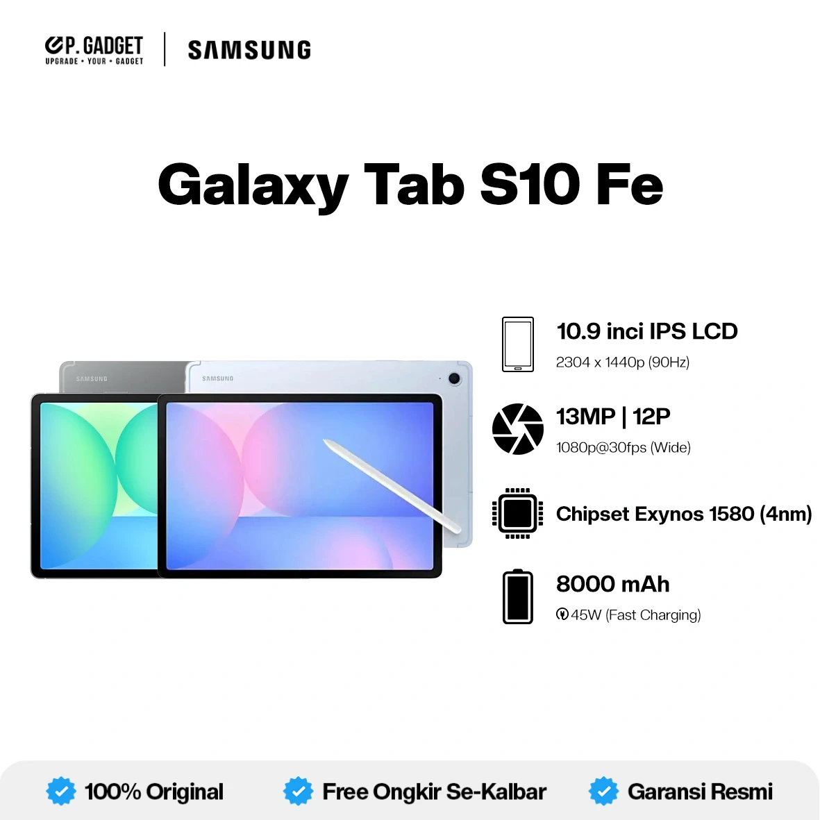 SAMSUNG GALAXY TAB S10 FE WIFI
