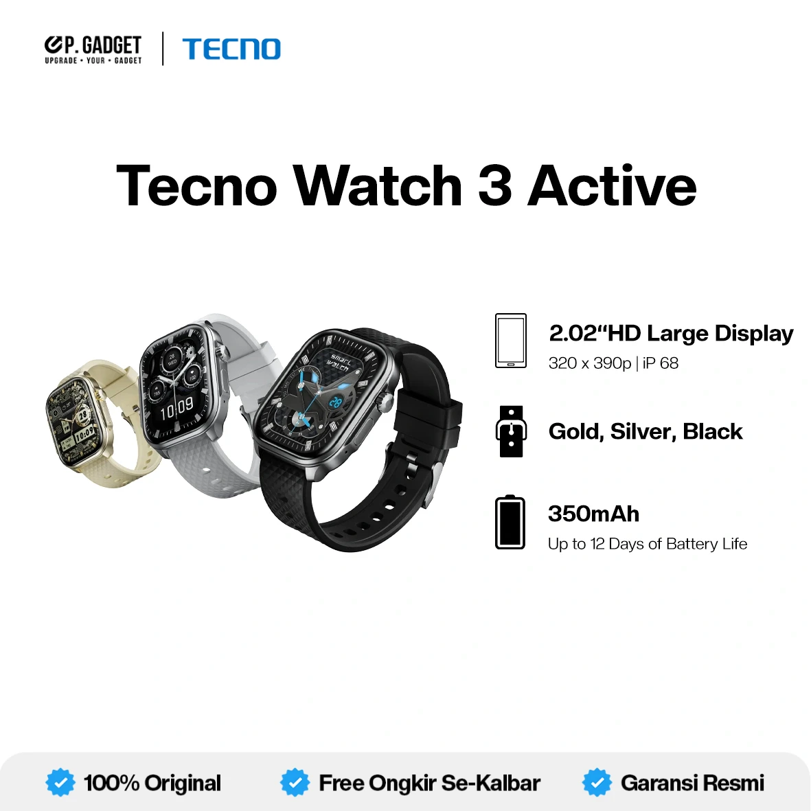TECNO WATCH 3 ACTIVE