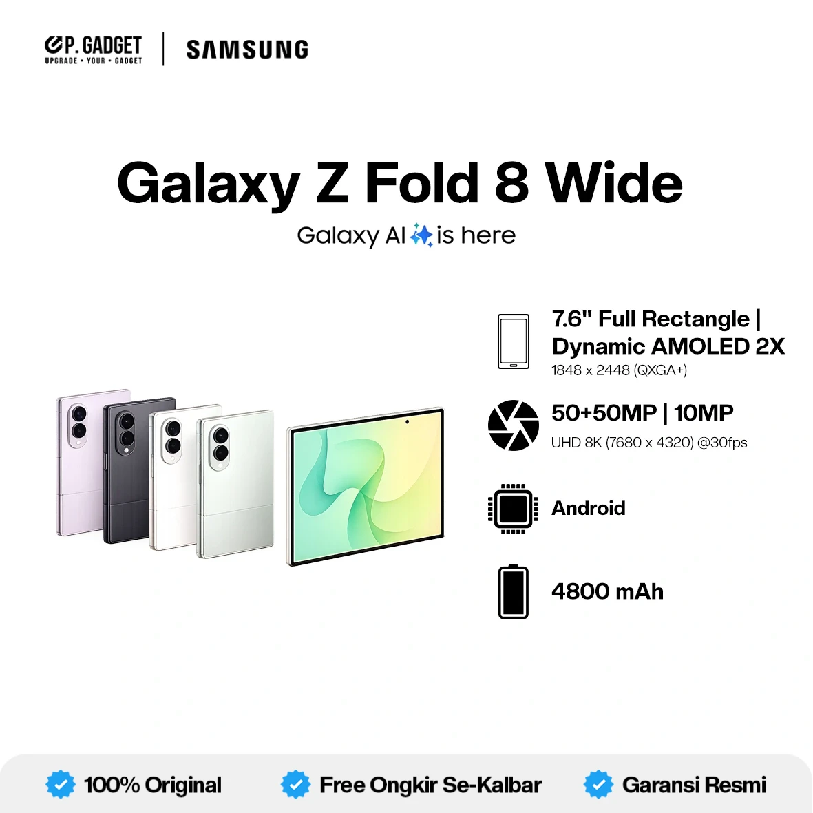 SAMSUNG GALAXY Z FOLD 8 WIDE