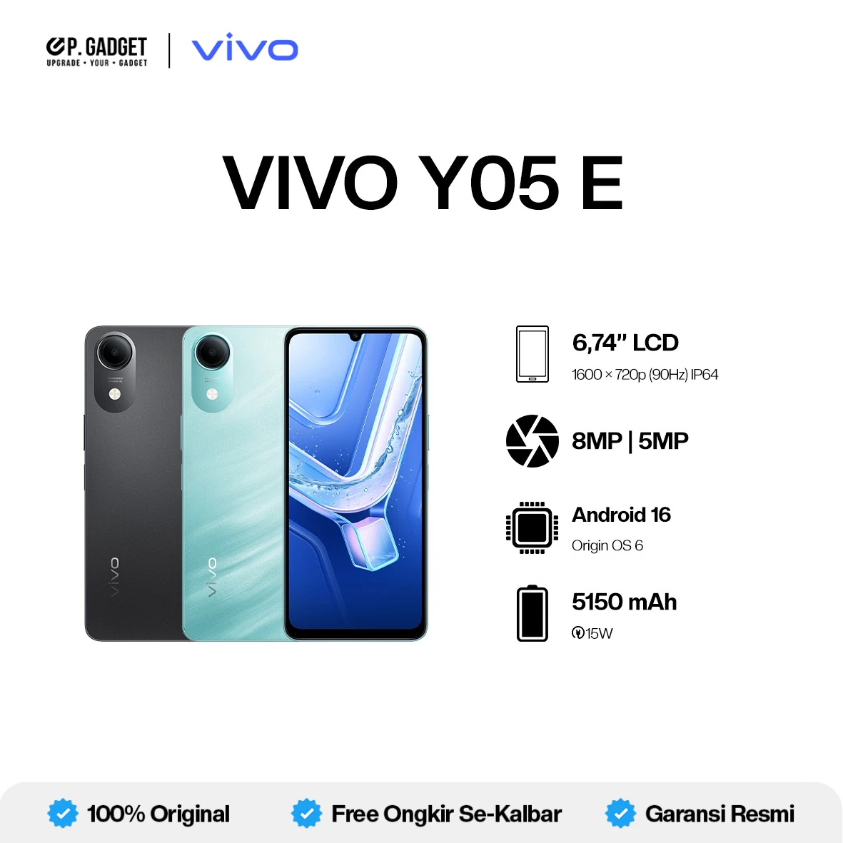 VIVO Y05 E - NEW - PONTIANAK