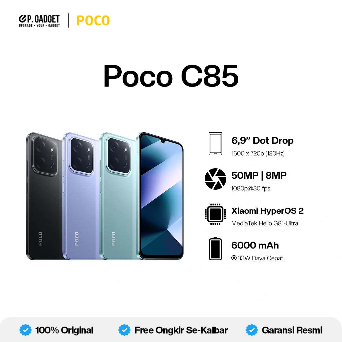POCO C85 - NEW - PONTIANAK