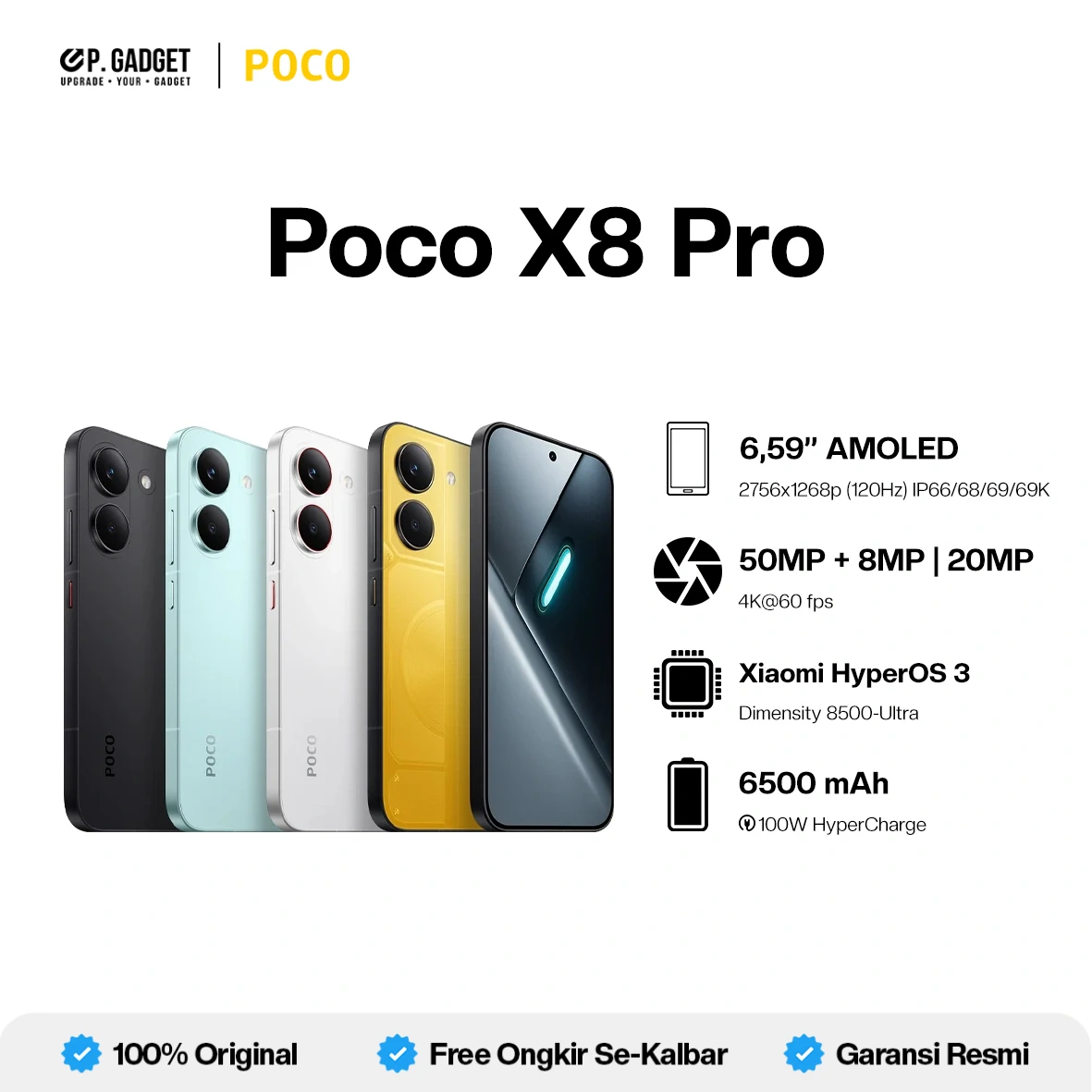 POCO X8 PRO - NEW - PONTIANAK