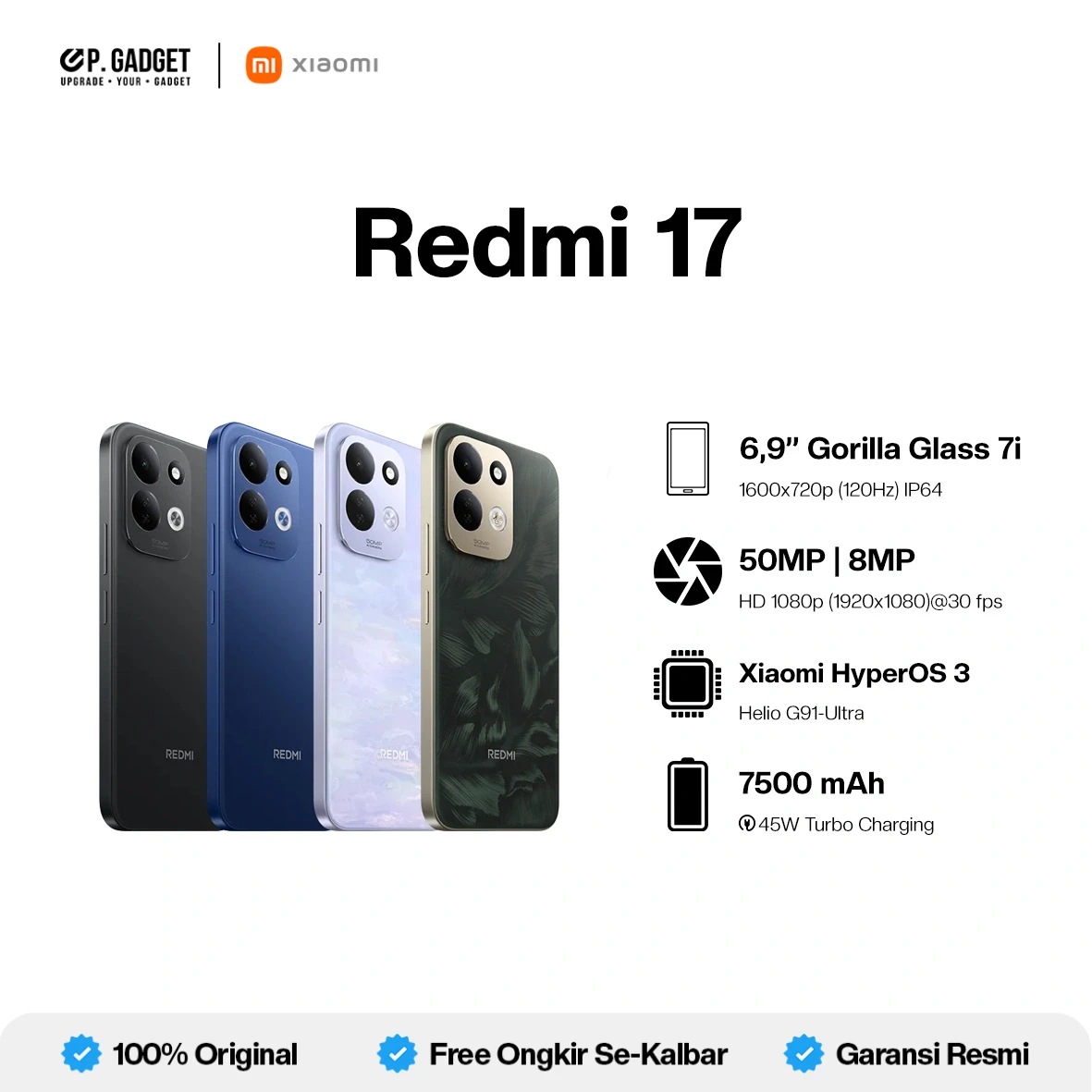 REDMI 17 - NEW - PONTIANAK