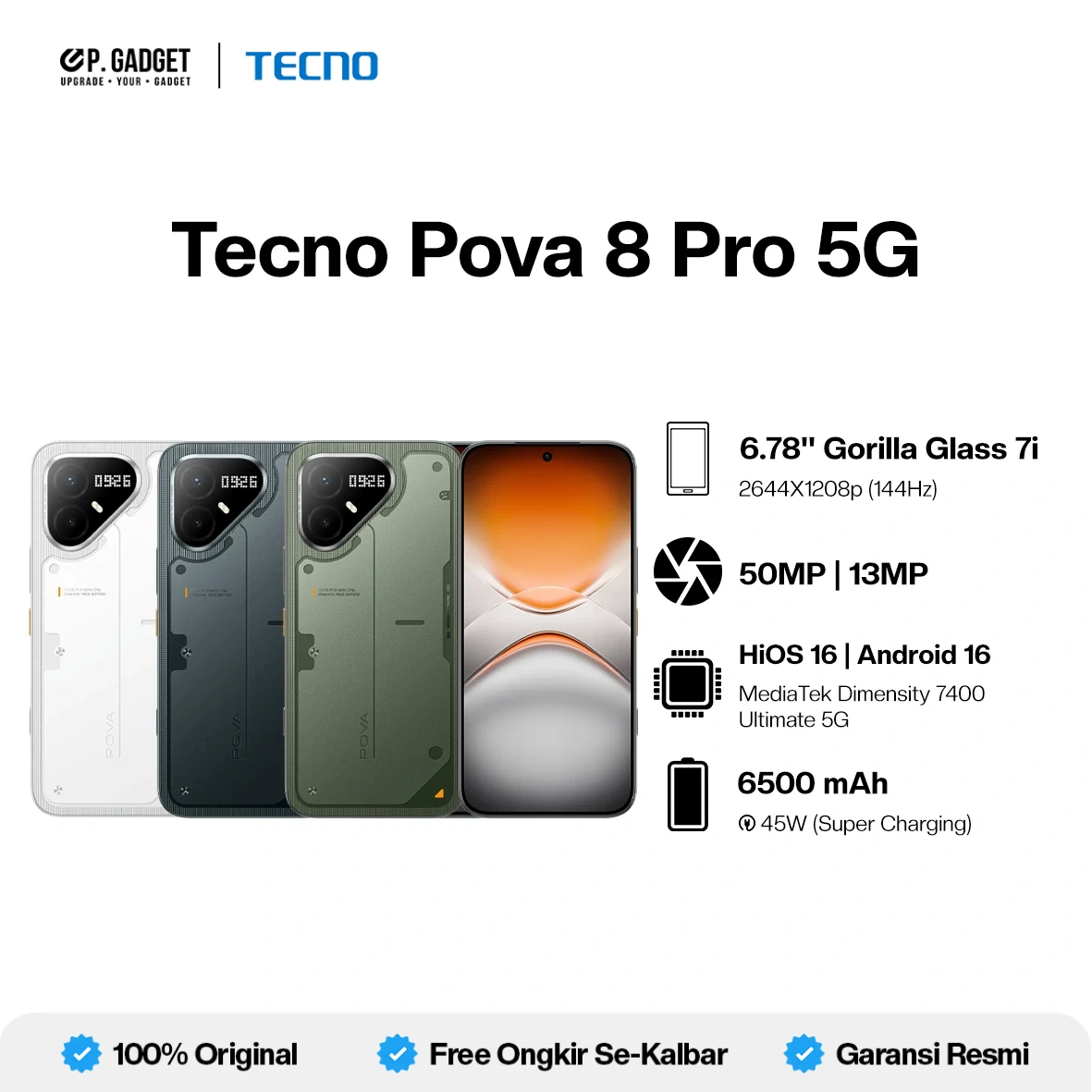 TECNO POVA 8 PRO 5G